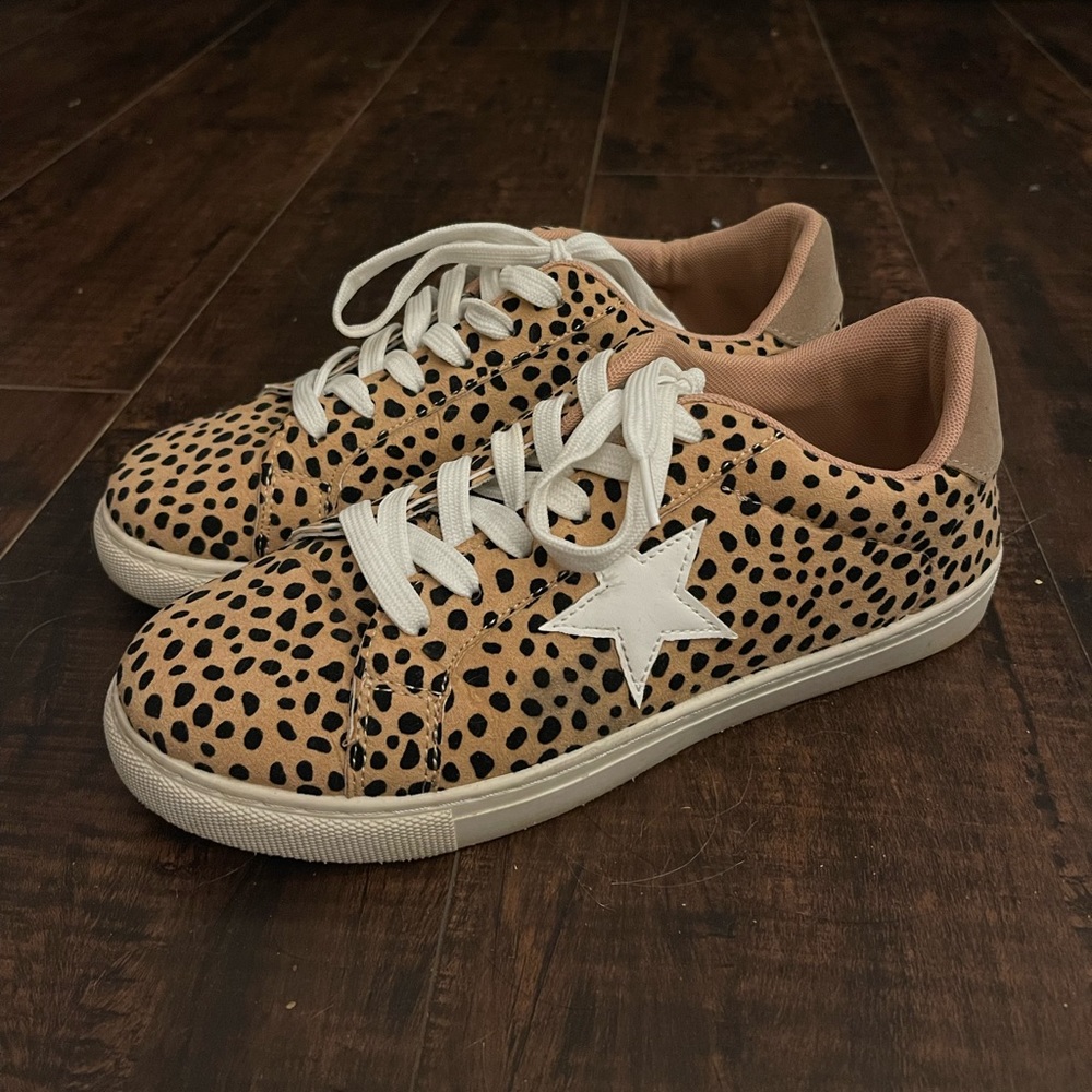 Pierre Dumas cheeta sneakers. Worn once, size 8